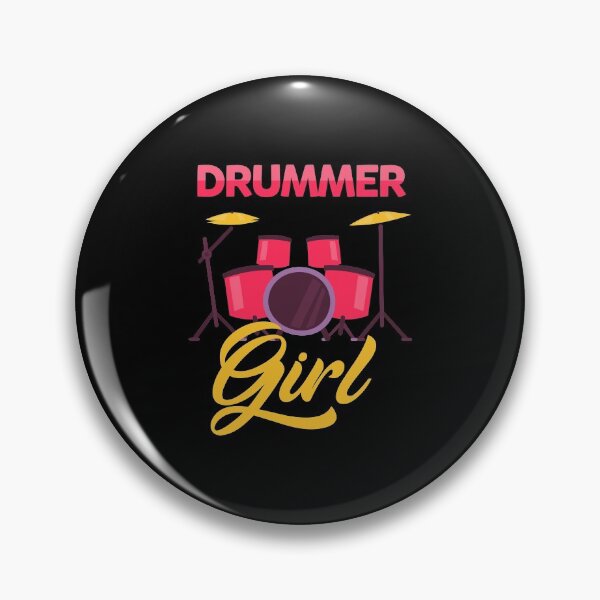 Item preview, Drummer Girl Women Ladies Drum Player designed and sold by elamlakini.
