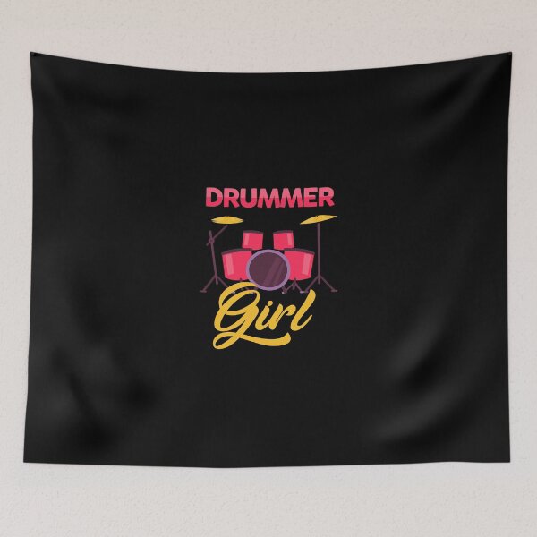 Item preview, Drummer Girl Women Ladies Drum Player designed and sold by elamlakini.