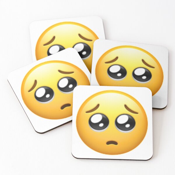 Item preview, Pleading Face Emoji designed and sold by Popular-Gifts.