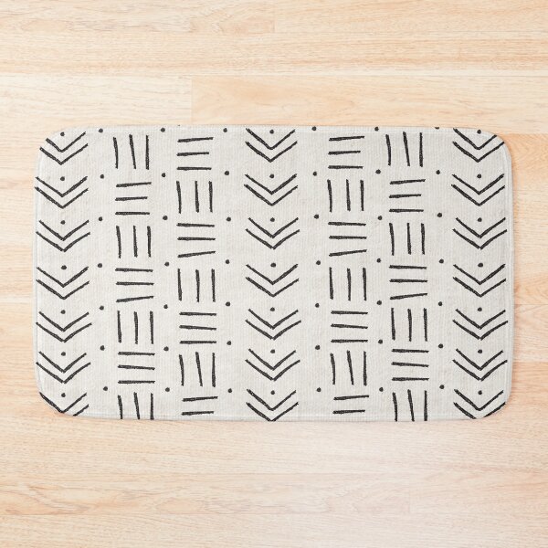 Item preview, Mud Cloth Pattern Black and Off White designed and sold by TheCozyCottage.