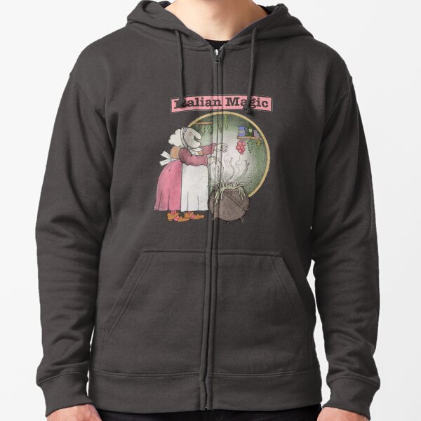 Strega Nona Magia Italiana Sudadera con capucha y cremallera
