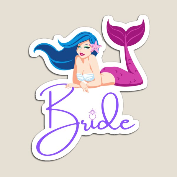 Item preview, Mermaid Bride Bachelorette Graphic Tee designed and sold by elevated-aura.