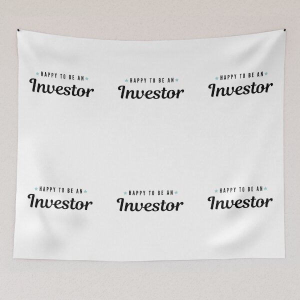 Item preview, Happy to be an investor Artwork 1 (Black) designed and sold by TraderShirts.
