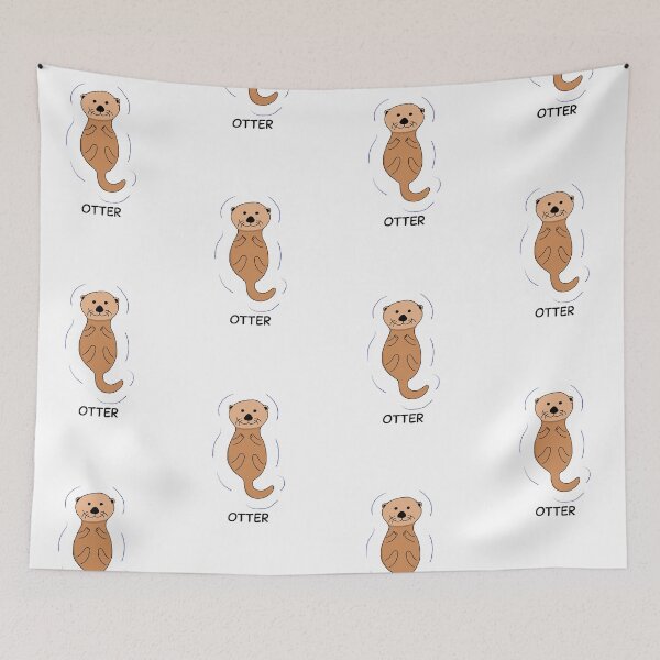 Item preview, Otter Floating and Relaxing designed and sold by Otter-Bay.