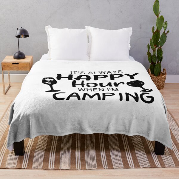 Item preview, its always happy hour when i'm camping essential t-shirt designed and sold by Ikgha.