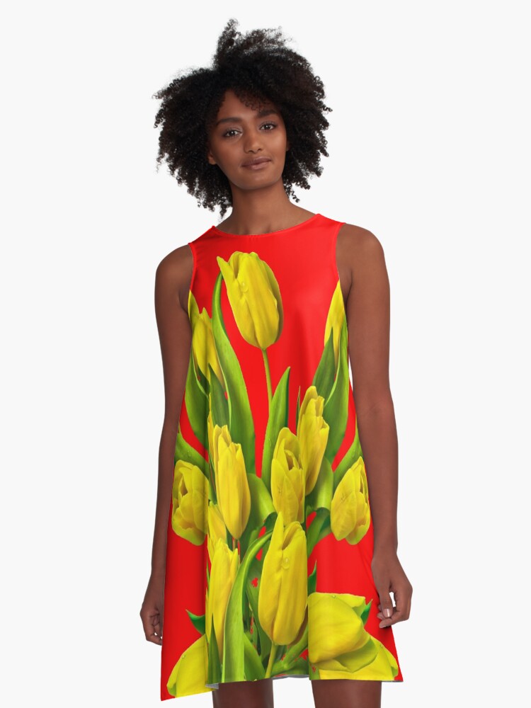 Yellow 2024 tulip dress