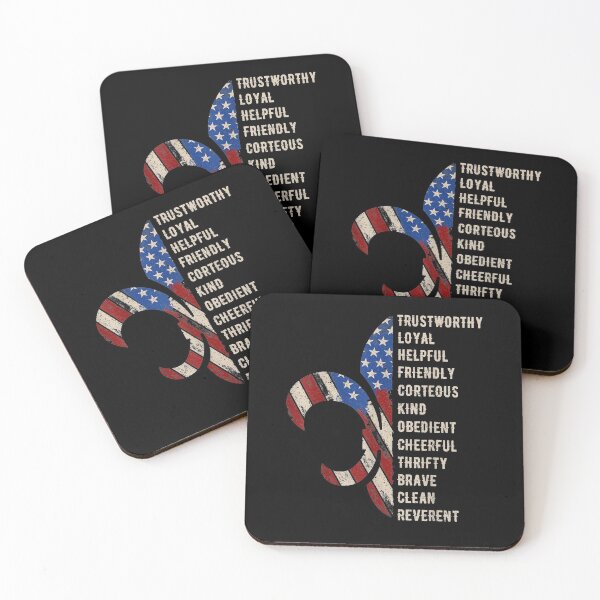 Item preview, American Flag Trustworthy Helpful Friendly Courteous Scout T-Shirt designed and sold by ShernocaDegraff.
