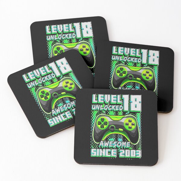 Item preview, Level 18 Unlocked Awesome 2003 Video Game 18th Birthday designed and sold by BargerStore.