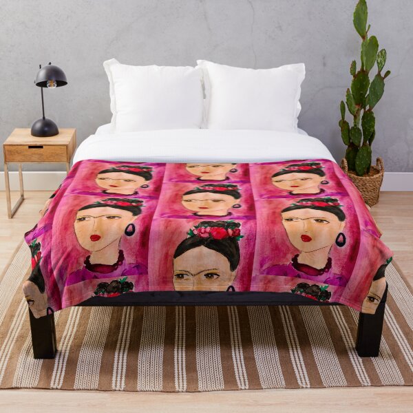 Aperçu de l'œuvre Fuchsia Frida Kahlo Pop art créée et vendue par RosaLL.