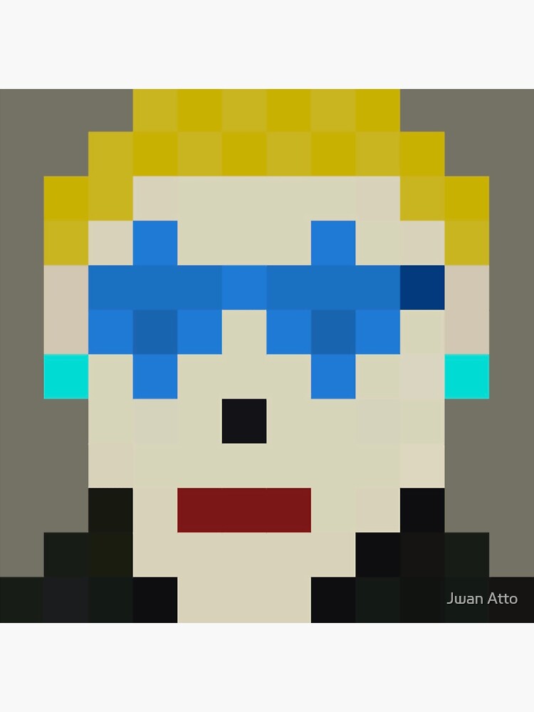 Thumbnail 3 of 3, Sticker, Pixel Avatar R5 designed and sold by Errorism.