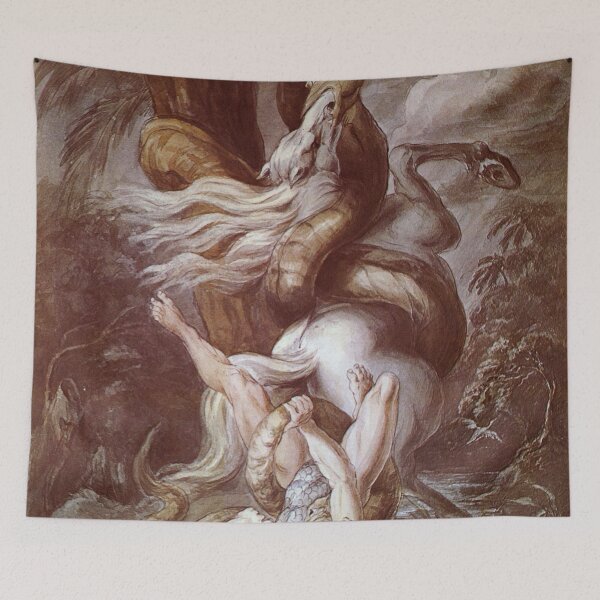 Item preview, Horseman Attacked by a Giant Snake, by Henry Fuseli designed and sold by JustContemplate.