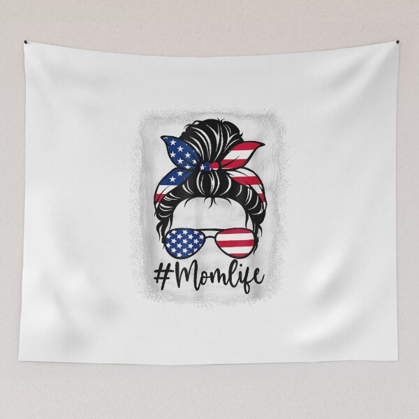 Item preview, American Flag Mom Life Bleached Mother's 4 Of July Divertido designed and sold by ColenRojas.
