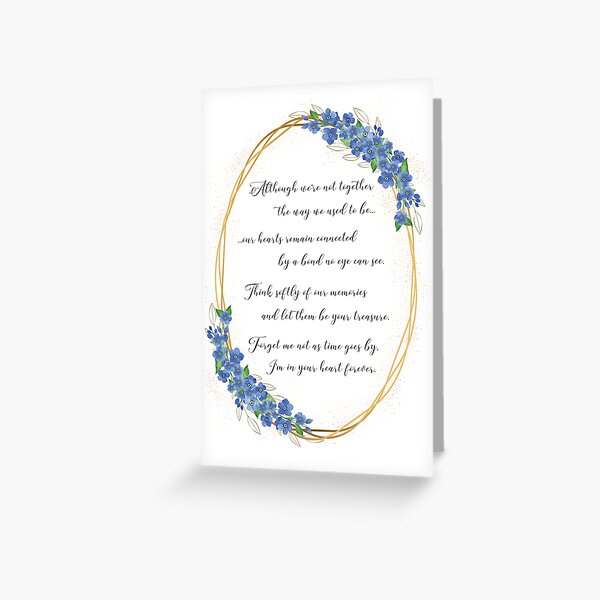 Item preview, Comforting Watercolor Forget Me Not Blue Flower Sympathy designed and sold by emmyandotzy.