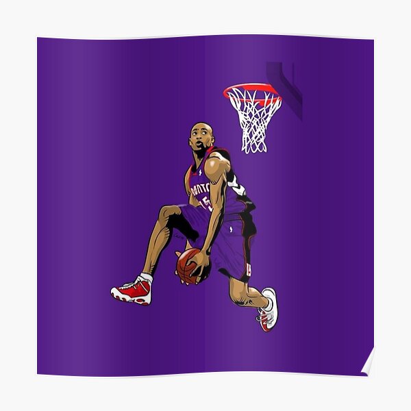 BAVIEN Vince Carter Posters Basketball 4 Canvas Poster Bedroom Decor Sports  Landscape Office Room Decor Gift Unframe:16x24inch(40x60cm)