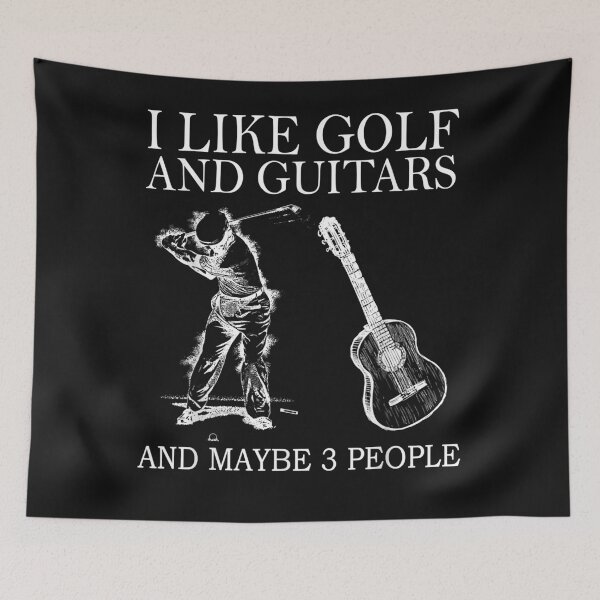 Item preview, I like golf and guitars and maybe 3 people designed and sold by begin-again.