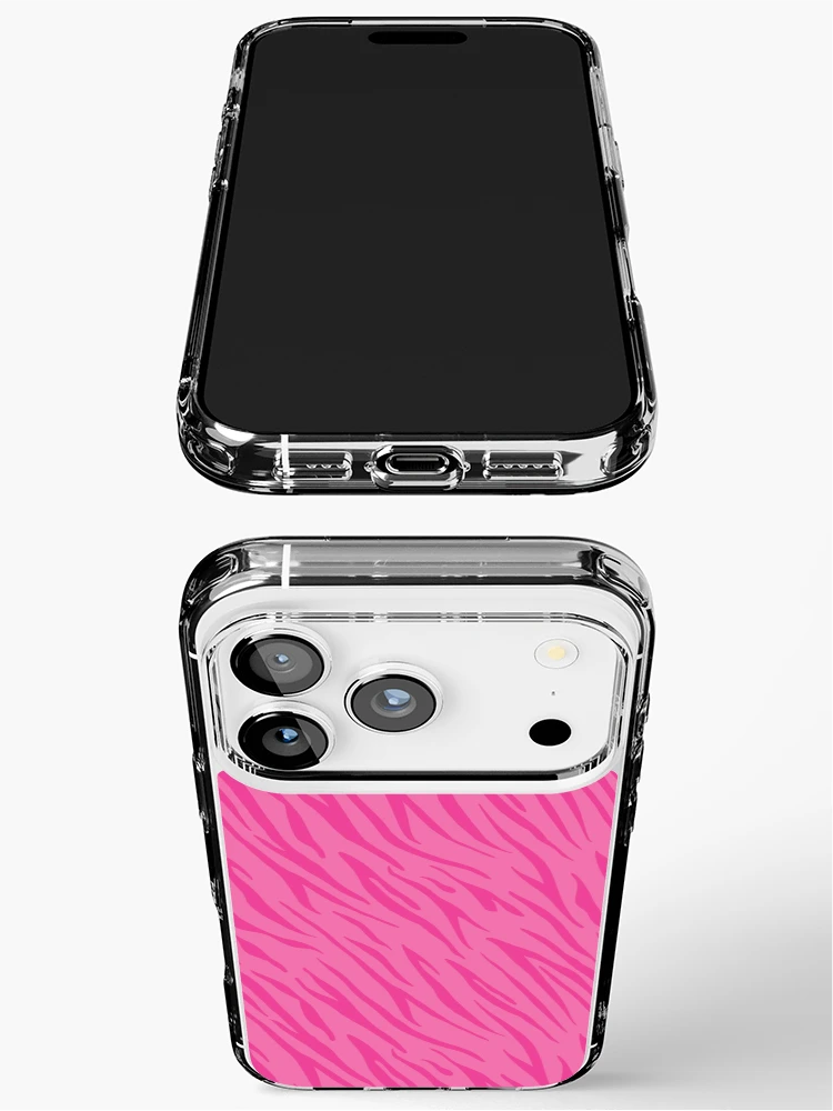 Thumbnail 3 of 5, iPhone Case, Pink Tiger Skin Pattern Retro designed and sold by PatternTale.