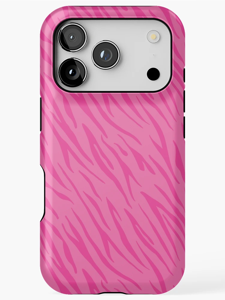 Thumbnail 1 of 4, iPhone Case, Pink Tiger Skin Pattern Retro designed and sold by PatternTale.