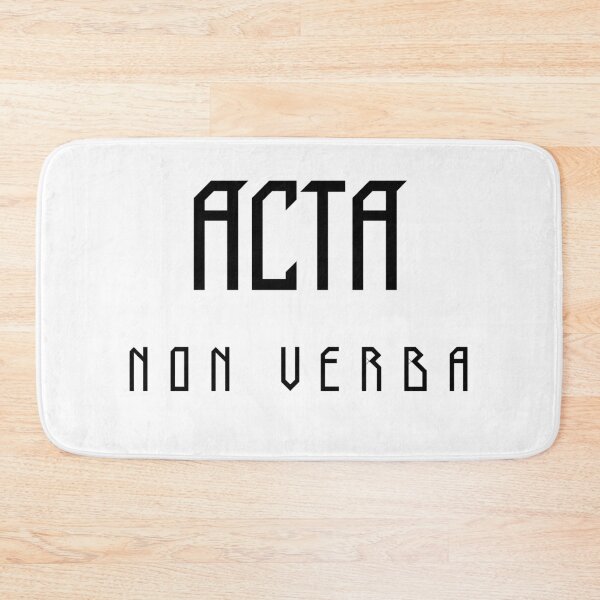 Item preview, Acta non verba designed and sold by WisdomAndWords.
