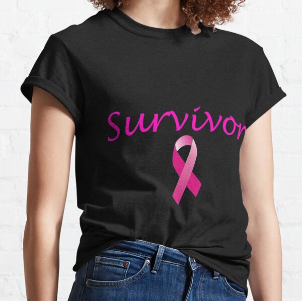 Ladies T shirt Women's Breast Cancer Awareness Pink Ribbon Charity Love Mother