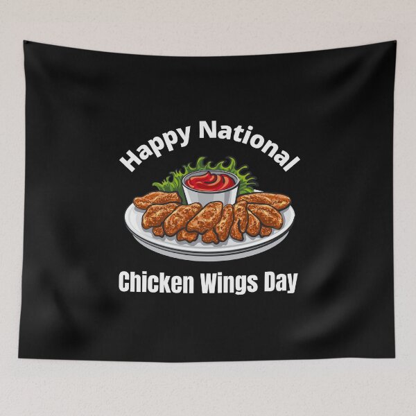 Item preview, Happy National Chicken Wings Day designed and sold by Crafty-Mornings.