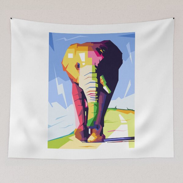 Item preview, Popart WPAP Elephant designed and sold by Rizky Dwi Aprianda.