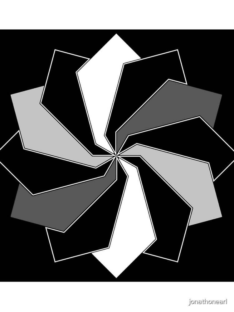 Thumbnail 4 of 4, iPhone Case, Colorless Pinwheel Pattern Design (0) designed and sold by jonathonearl.