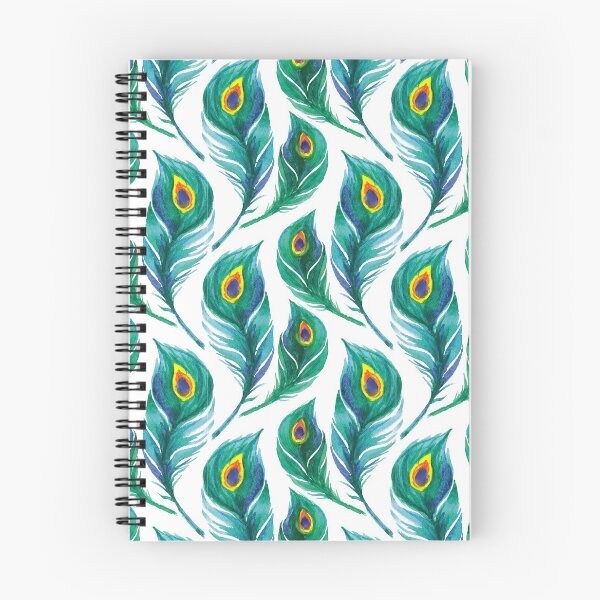 Item preview, Watercolor Peacock Feather Seamless Pattern, Peacock Feather Pattern, Peacock Feather Vector Pattern designed and sold by graphic-genie.