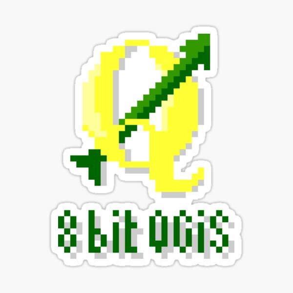 8 bits QGIS Sticker