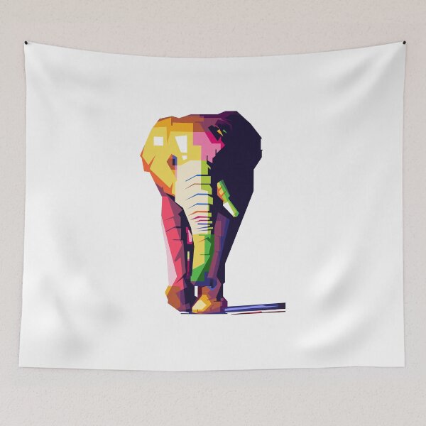 Item preview, Cool elephant WPAP Popart designed and sold by Rizky Dwi Aprianda.