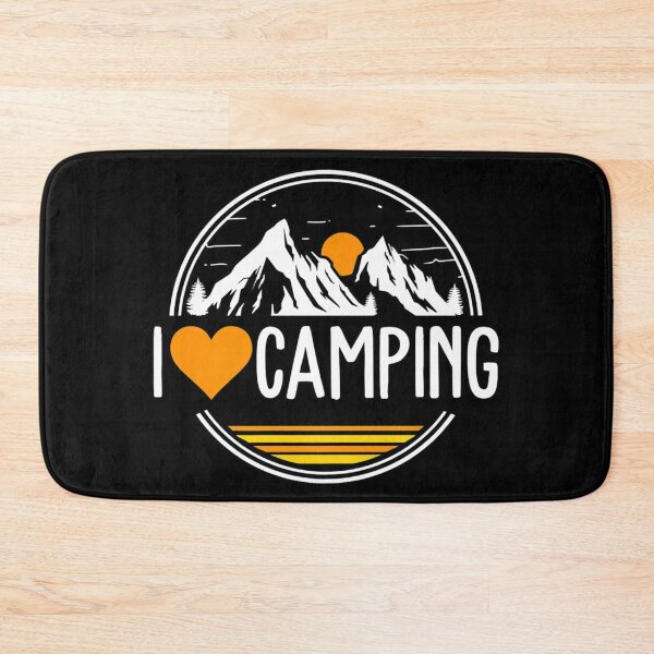 Item preview, I <3 heart (love) camping - outdoors, nature, mountains, outside, camping gift for campers backpackers rv van life  designed and sold by VisionQuestArts.