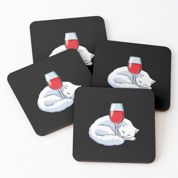 Item preview, Cat with Glass of Red wine  designed and sold by FajrEmmel87.
