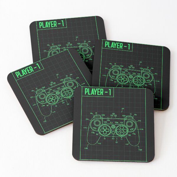 Item preview, Green Controller Blueprint l Arcade Blueprint l Retro Gamer | Classic Gamer | Retro Gaming | Arcade Gaming | 16 Bit | 8 Bit | I love video games l Old School Gamer l Atar designed and sold by T1337.