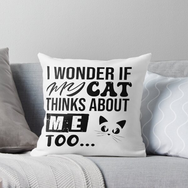 Item preview, I Wonder If MY CAT Thinks About Me too t-shirt Gifts for mom for dad and children designed and sold by OMARBHM.