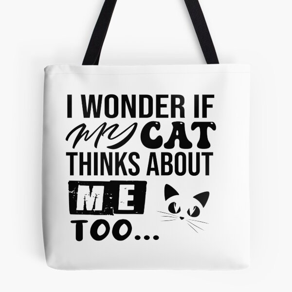 Item preview, I Wonder If MY CAT Thinks About Me too t-shirt Gifts for mom for dad and children designed and sold by OMARBHM.