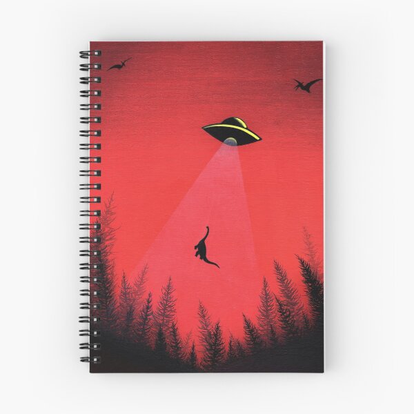 Item preview, Red Art Print Of "Where Have The Dinosaurs gone?" designed and sold by MLpaintings.