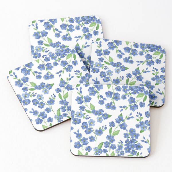 Item preview, Delicate Watercolor Forget Me Not Blue Flower Sympathy designed and sold by emmyandotzy.