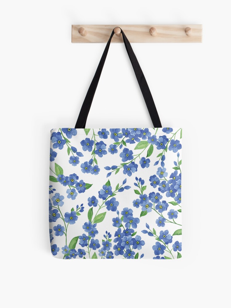 Bolsa de tela «Acuarela delicada, no me olvides, flor azul, simpatía» de  emmyandotzy | Redbubble