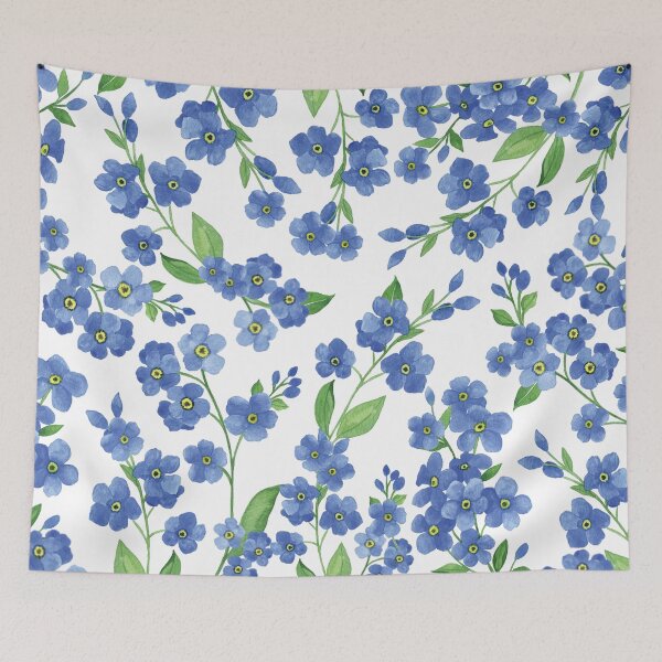 Item preview, Delicate Watercolor Forget Me Not Blue Flower Sympathy designed and sold by emmyandotzy.