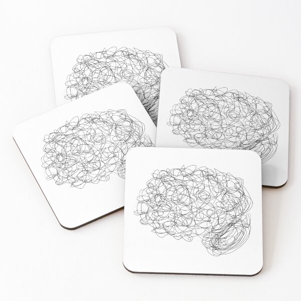 Item preview, Abstract Minimalist Brain Psychology Sketch designed and sold by hopecope.