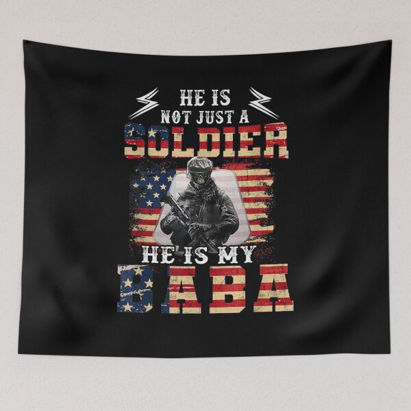 Item preview, Mens He Is Not Just A Soldier He Is My Baba Proud Army Family  designed and sold by jerrie9.