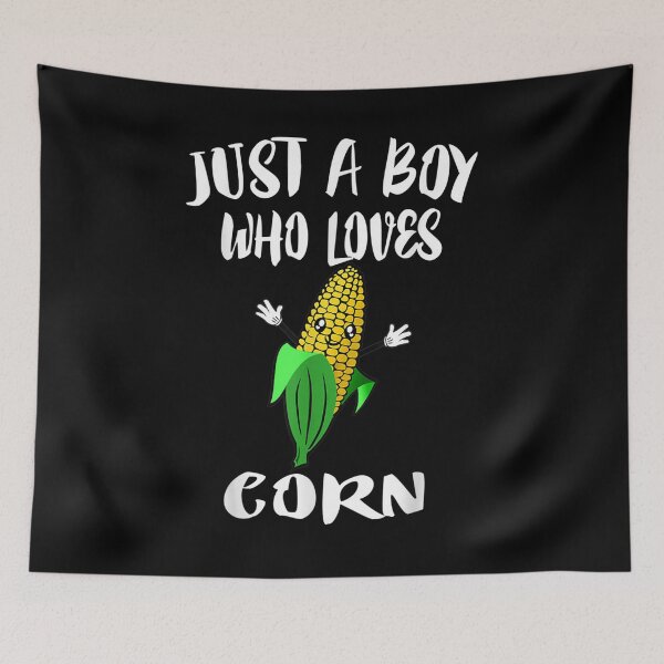 Item preview, Just A Boy Who Loves Corn Vegetables  designed and sold by jerrie9.