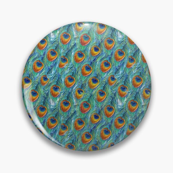 Item preview, Watercolor Peacock Feather Seamless Pattern, Peacock Feather Pattern, Peacock Feather Vector Pattern designed and sold by graphic-genie.
