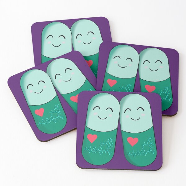 Item preview, Happy Pills - Oxytocin (Teal) designed and sold by EmyBeeDesigns.