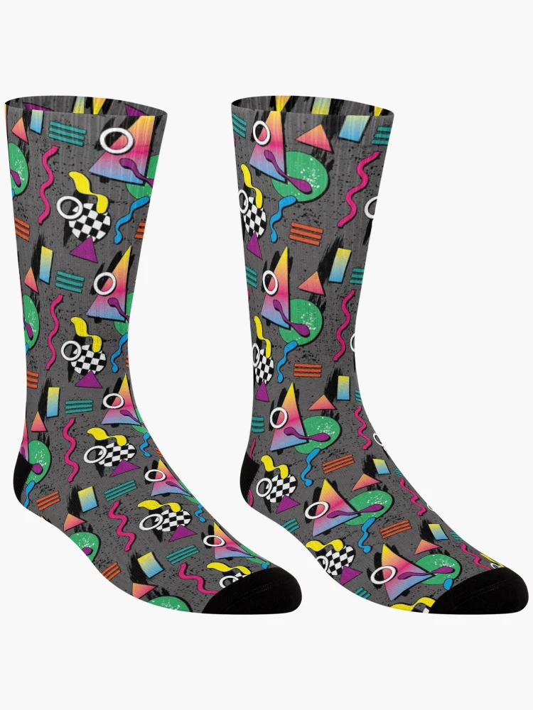 Imagen 3 de 5, Calcetines con la obra Cool Auto Reverse Retro Pattern, diseñada y vendida por PatternTale.