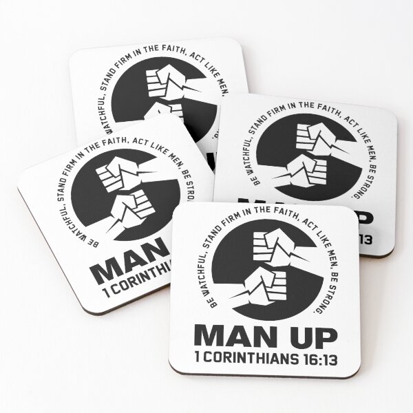 Item preview, Man Up - Stand Firm in the Faith designed and sold by Darling DeDe.