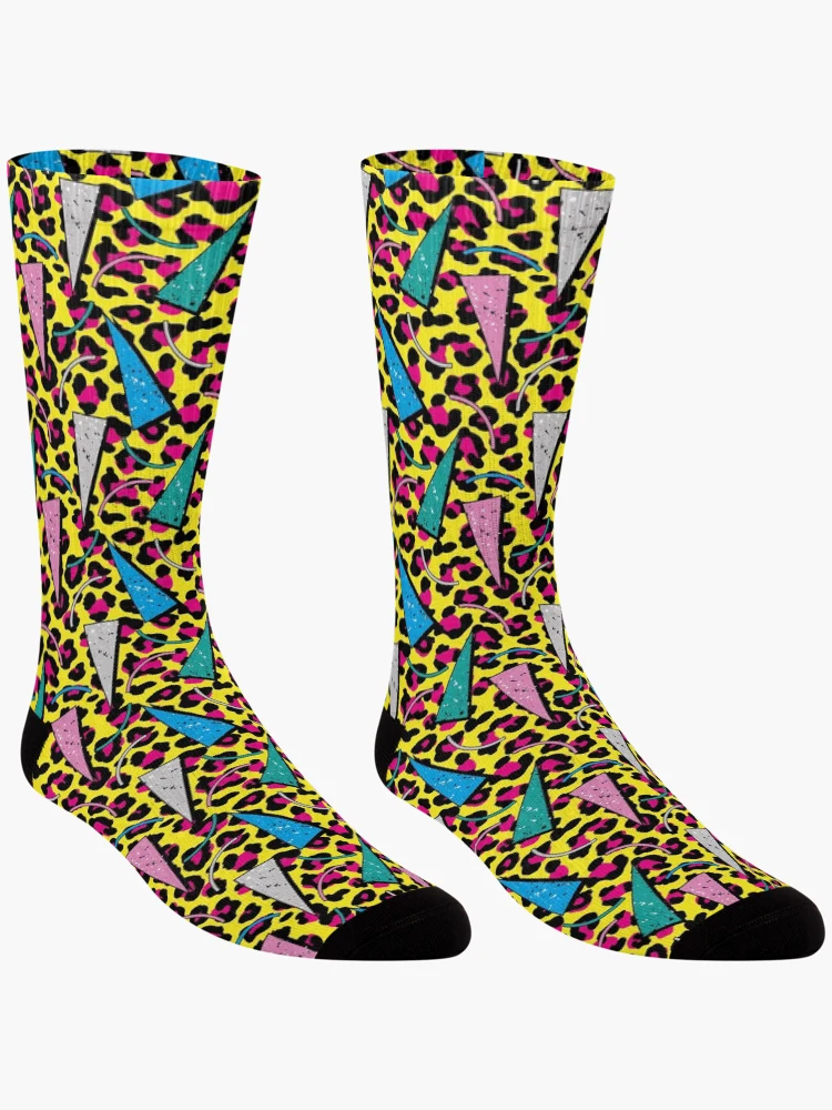 Thumbnail 3 of 5, Socks, Fashion Leopard Retro Pattern designed and sold by PatternTale.