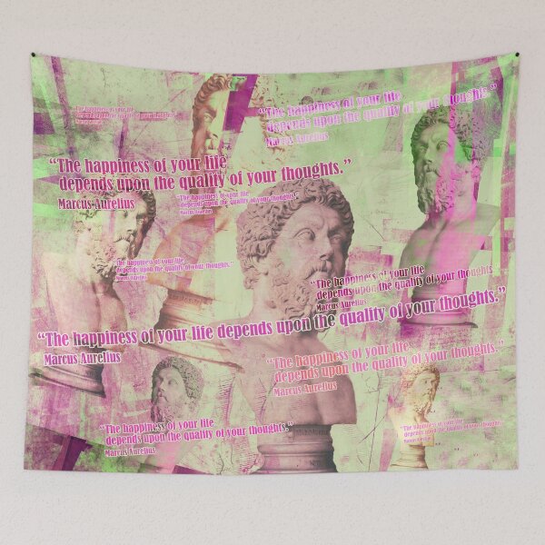 Item preview, Happiness, Thoughts, Marcus Aurelius Quote designed and sold by Mauswohn.