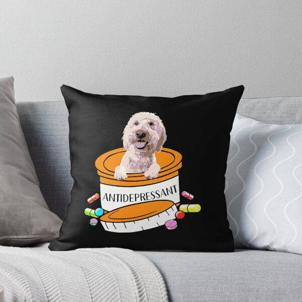 Item preview, Goldendoodle Antidepressant Long Sleeve T-Shirt designed and sold by jennynicho.