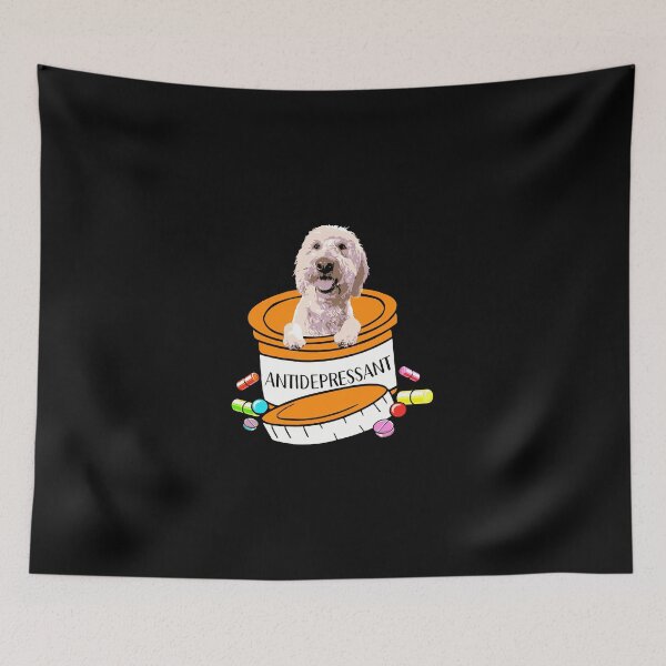 Item preview, Goldendoodle Antidepressant Long Sleeve T-Shirt designed and sold by jennynicho.