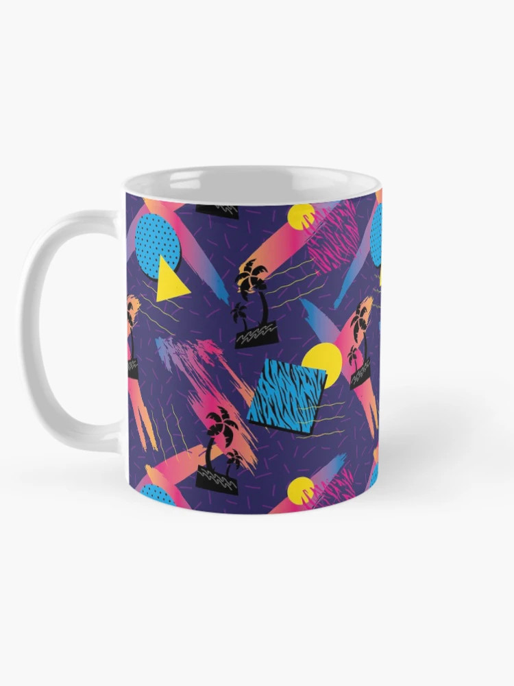 Thumbnail 5 of 6, Coffee Mug, Miami Retro Pattern designed and sold by PatternTale.